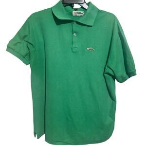 Vintage 70’s Sears Green Dragon Single Stitch Polo Size Large